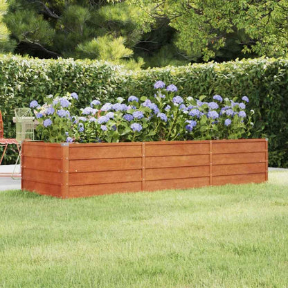 vidaXL Garden Raised Bed Rusty 240x80x45 cm Corten Steel 1