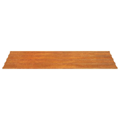 vidaXL Roof Panels 12 pcs Rusty 80x44 cm Corten Steel 5