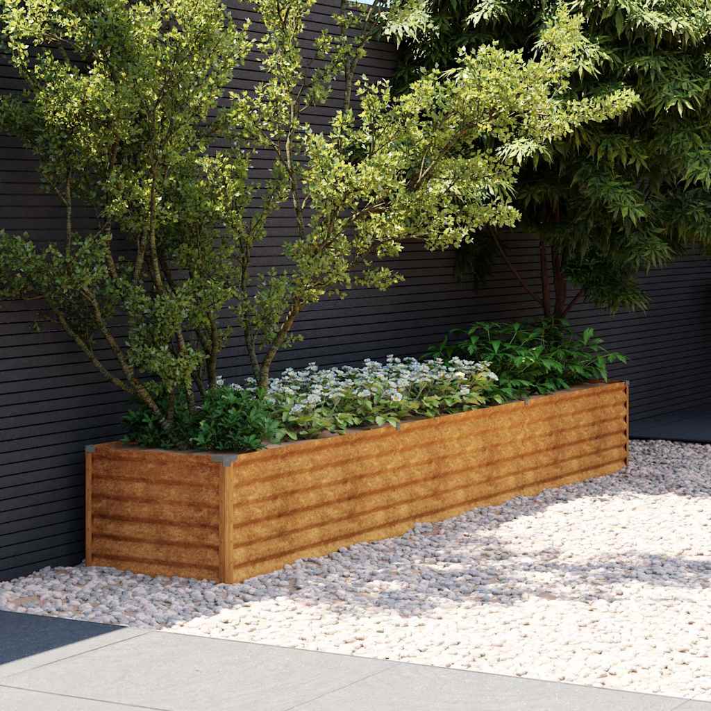 vidaXL Garden Raised Bed 291x50x36 cm Corten Steel 1