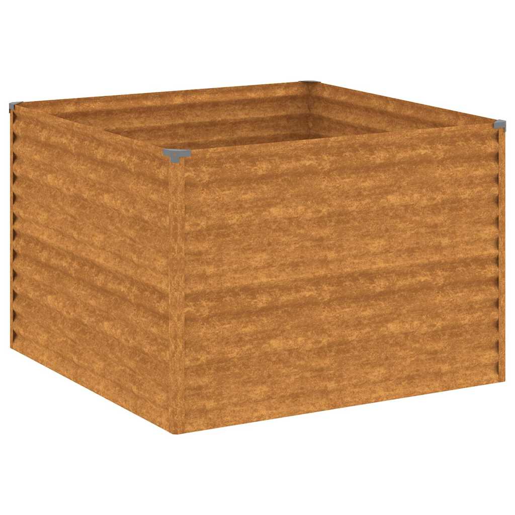 vidaXL Garden Raised Bed 100 x 100 x 69 cm Galvanised Steel 2