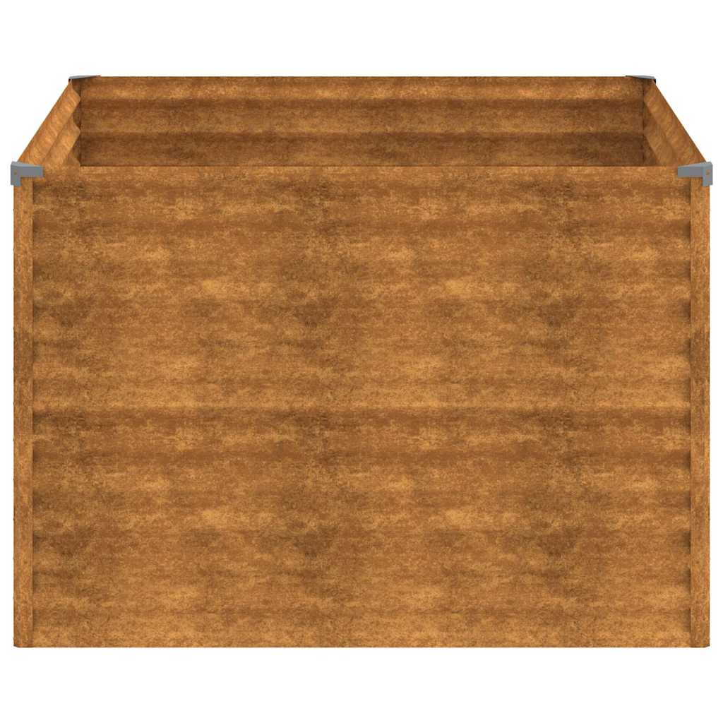 vidaXL Garden Raised Bed 100 x 100 x 69 cm Galvanised Steel 4