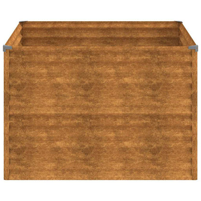 vidaXL Garden Raised Bed 100 x 100 x 69 cm Galvanised Steel 4