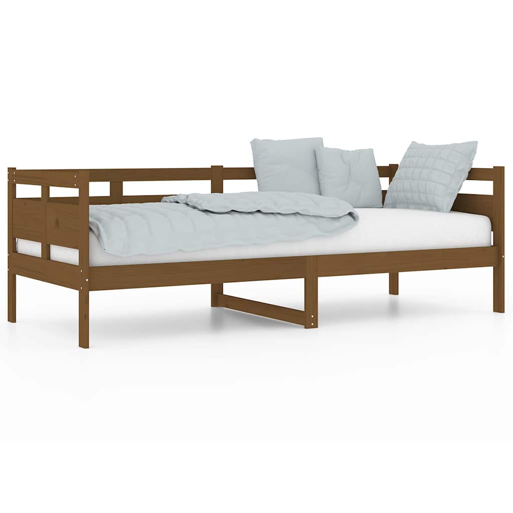 vidaXL Day Bed without Mattress Honey Brown Solid Wood Pine 80x200 cm 2