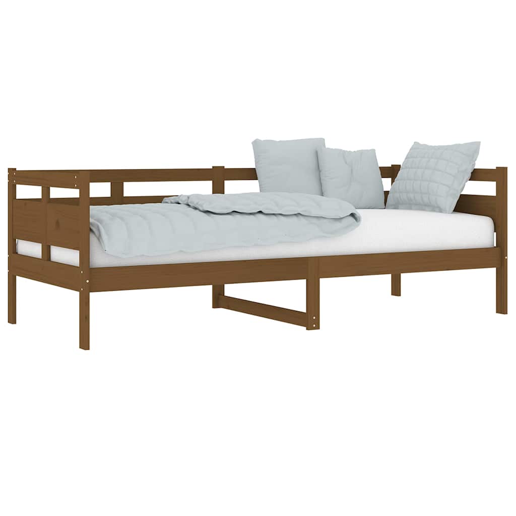 vidaXL Day Bed without Mattress Honey Brown Solid Wood Pine 80x200 cm 4