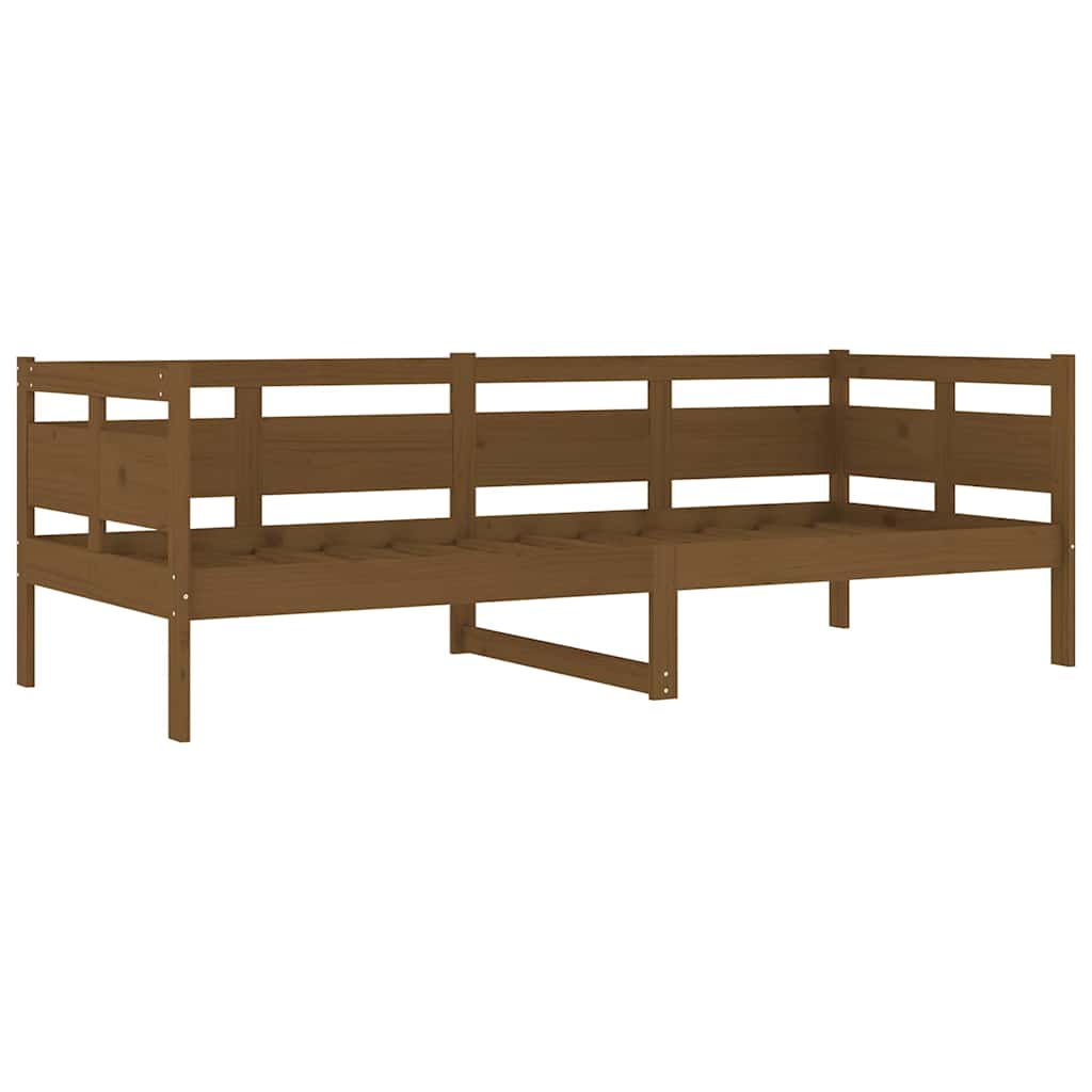 vidaXL Day Bed without Mattress Honey Brown Solid Wood Pine 80x200 cm 5