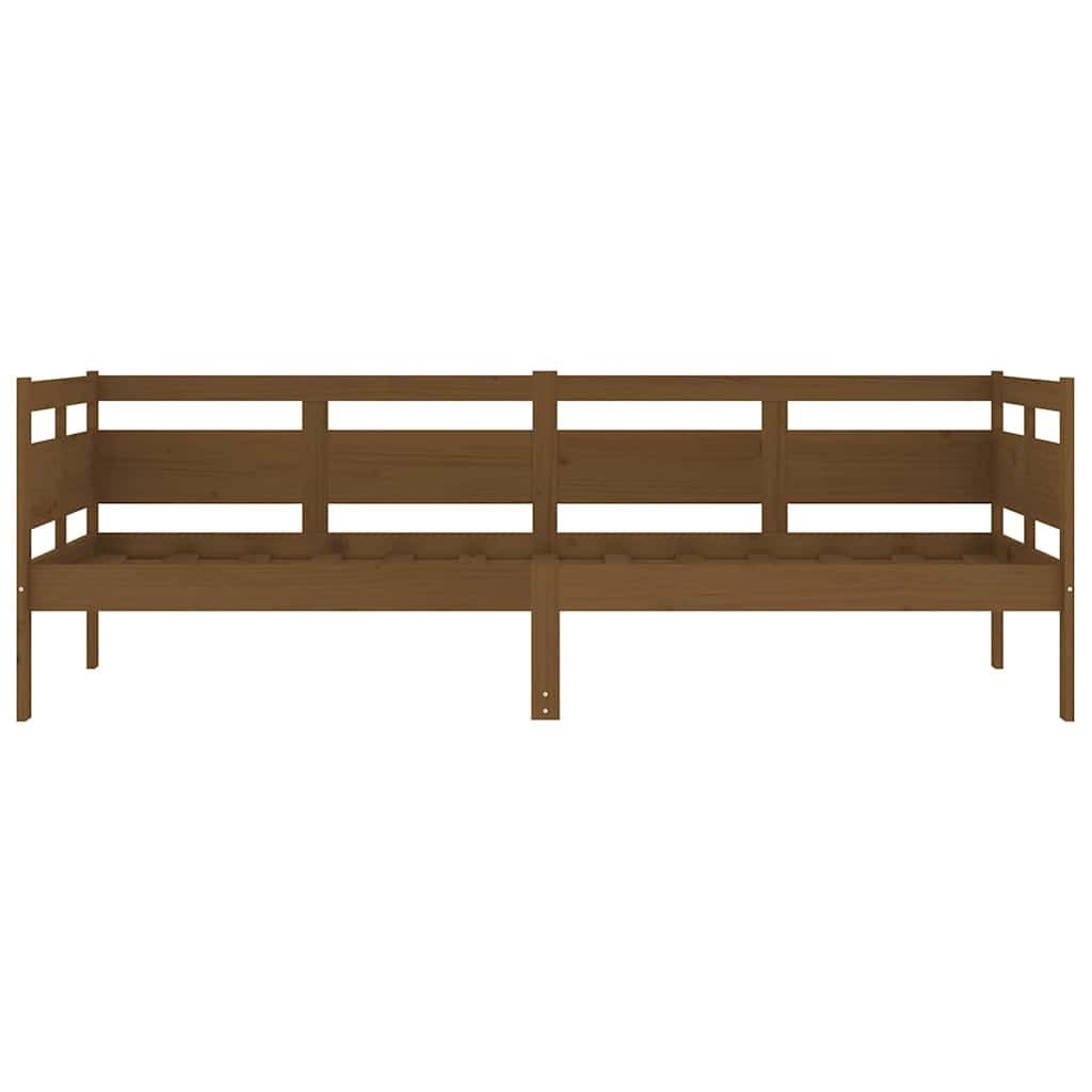 vidaXL Day Bed without Mattress Honey Brown Solid Wood Pine 80x200 cm 6
