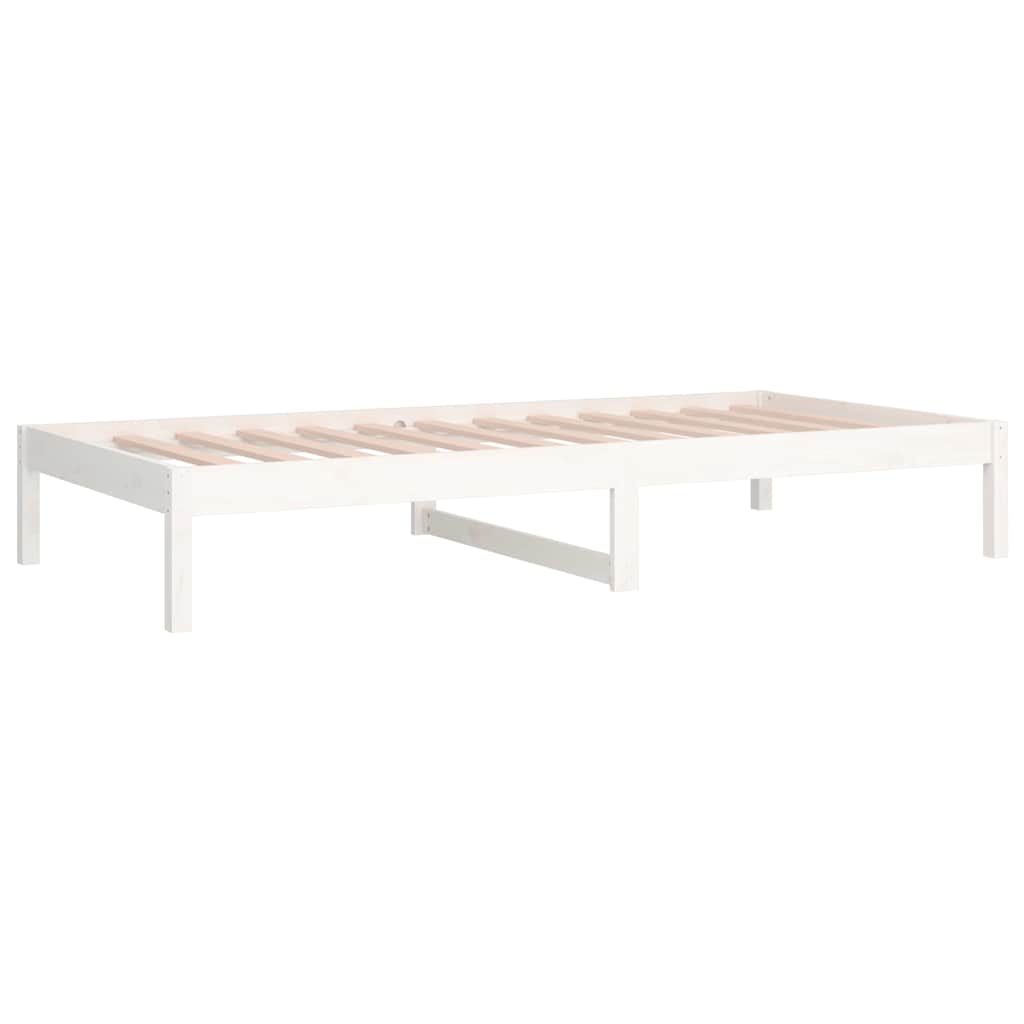vidaXL Day Bed without Mattress White 90x200 cm Solid Wood Pine 5