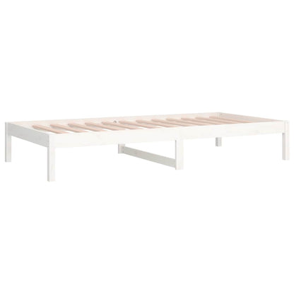 vidaXL Day Bed without Mattress White 90x200 cm Solid Wood Pine 5