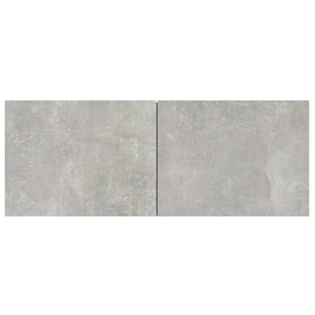 vidaXL 2 Piece TV Cabinet Set Concrete Grey 80x30x30 cm Engineered Wood 4