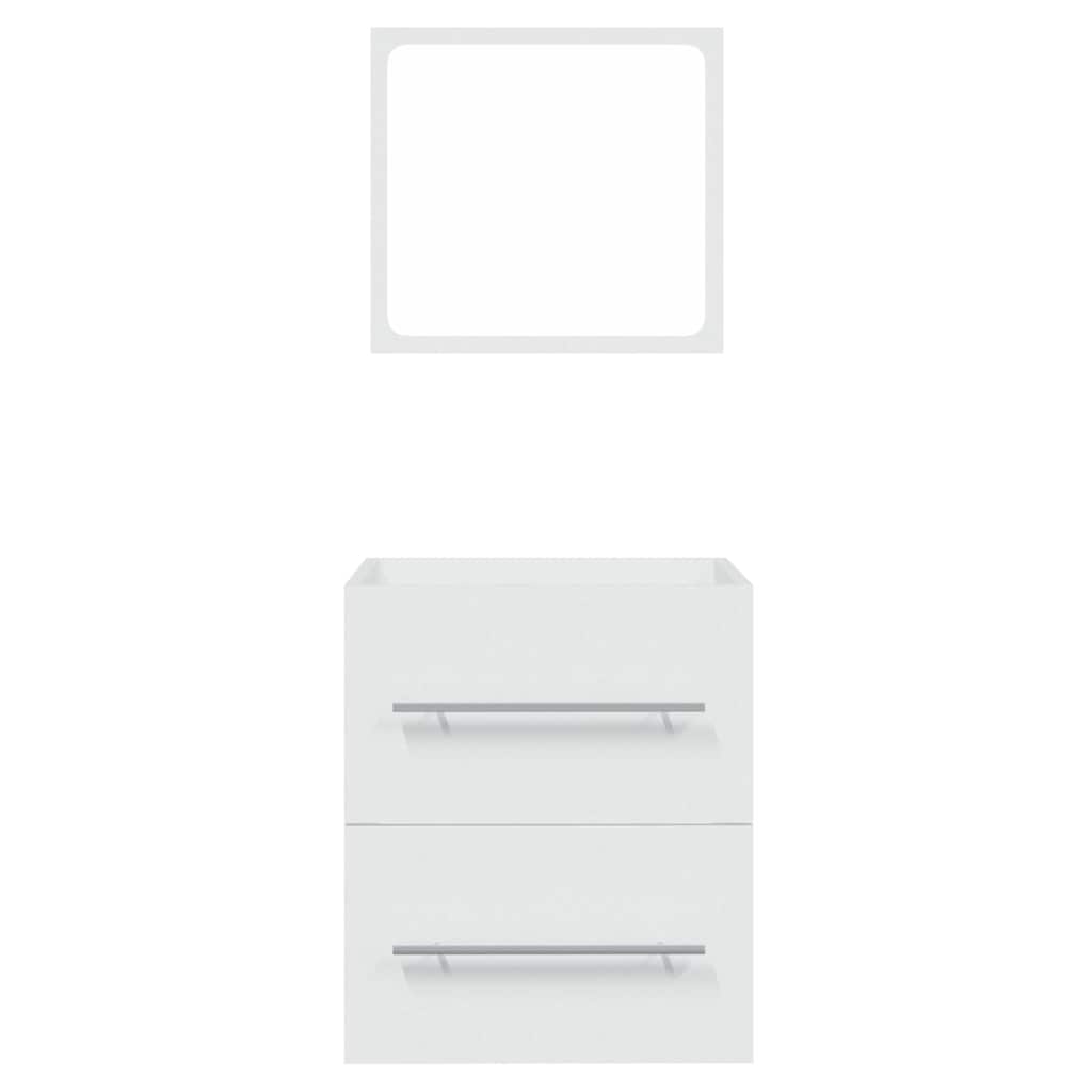 vidaXL Bathroom Cabinet with Mirror White 41x38.5x48 cm Engineered Wood 5