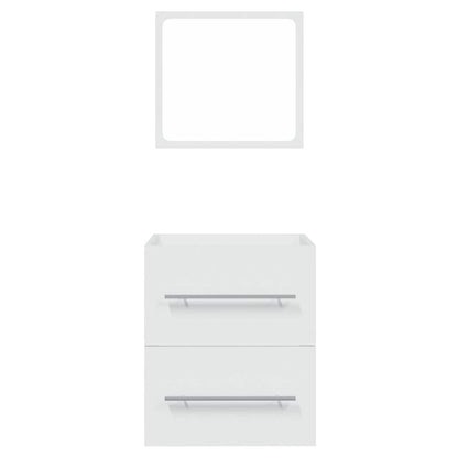 vidaXL Bathroom Cabinet with Mirror White 41x38.5x48 cm Engineered Wood 5