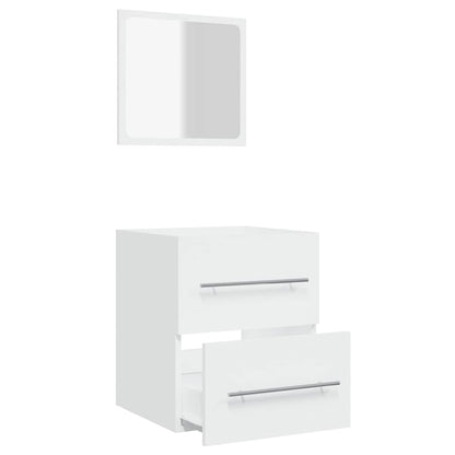 vidaXL Bathroom Cabinet with Mirror White 41x38.5x48 cm Engineered Wood 6