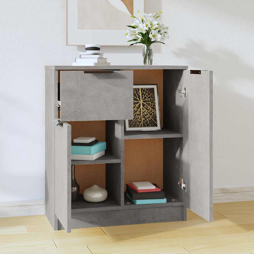 vidaXL Sideboard Concrete Grey 60x30x70 cm Engineered Wood 3