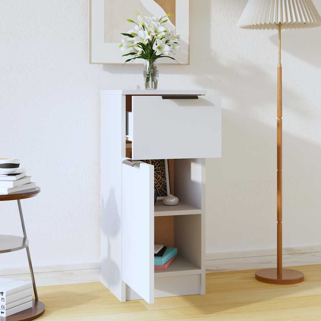 vidaXL Sideboard White 30x30x70 cm Engineered Wood 3