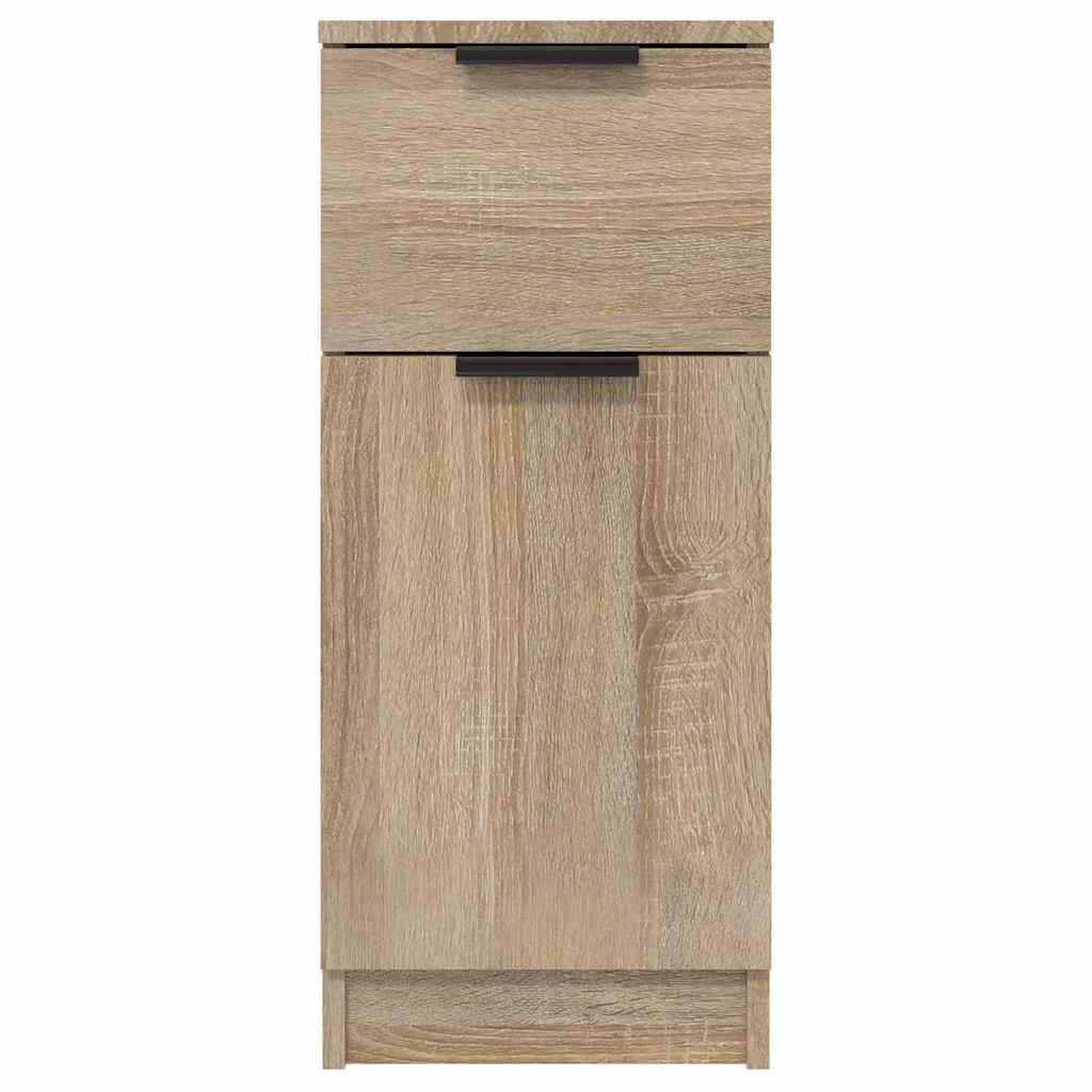 vidaXL Sideboard Sonoma Oak 30x30x70 cm Engineered Wood 4