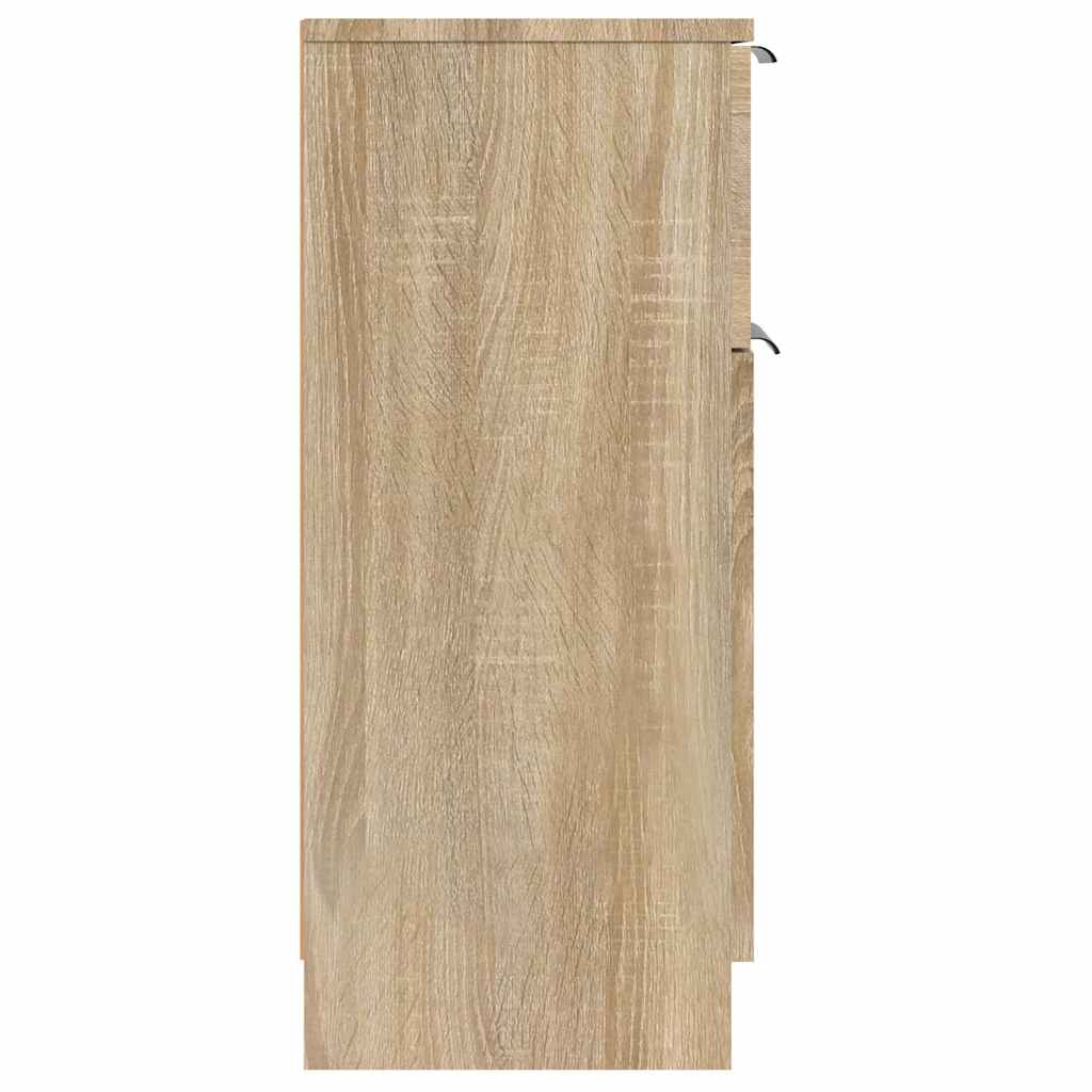 vidaXL Sideboard Sonoma Oak 30x30x70 cm Engineered Wood 6
