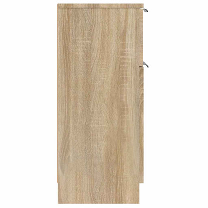 vidaXL Sideboard Sonoma Oak 30x30x70 cm Engineered Wood 6