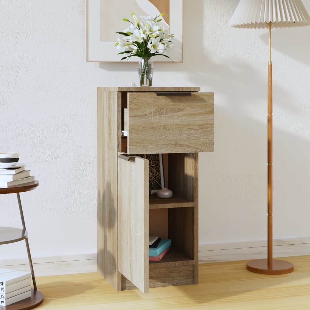 vidaXL Sideboard Sonoma Oak 30x30x70 cm Engineered Wood 1