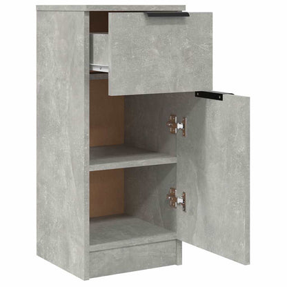 vidaXL Sideboards 2 pcs Concrete Grey 30x30x70 cm Engineered Wood 6