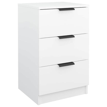 vidaXL Bedside Cabinet White 40x36x65 cm 2