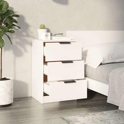 vidaXL Bedside Cabinet White 40x36x65 cm 3