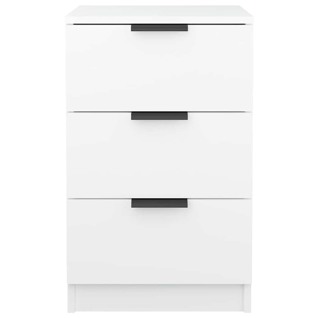 vidaXL Bedside Cabinet White 40x36x65 cm 4