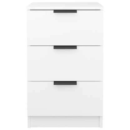 vidaXL Bedside Cabinet White 40x36x65 cm 4