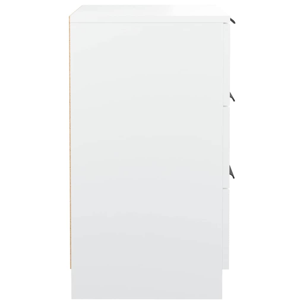 vidaXL Bedside Cabinet White 40x36x65 cm 6