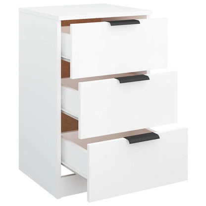 vidaXL Bedside Cabinet White 40x36x65 cm 5