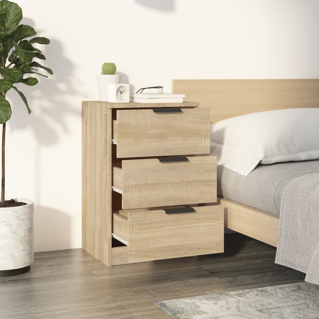 vidaXL Bedside Cabinet Sonoma Oak 40x36x65 cm 3