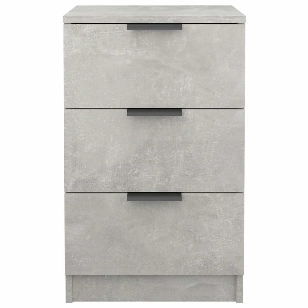vidaXL Bedside Cabinet Concrete Grey 40x36x65 cm 4