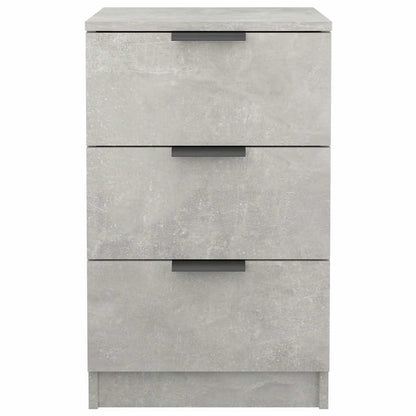 vidaXL Bedside Cabinet Concrete Grey 40x36x65 cm 4