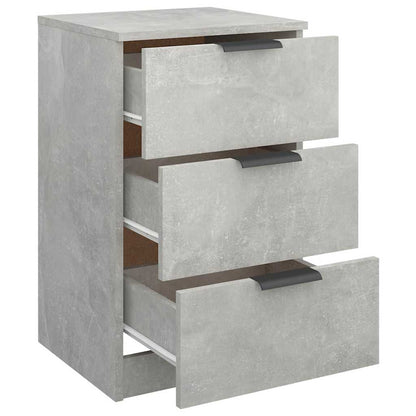 vidaXL Bedside Cabinet Concrete Grey 40x36x65 cm 5