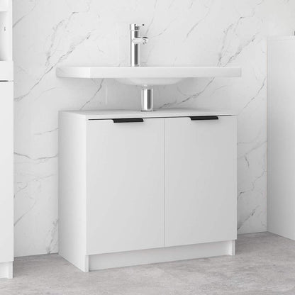 vidaXL Bathroom Cabinet White 64.5x33.5x59 cm Engineered Wood 1