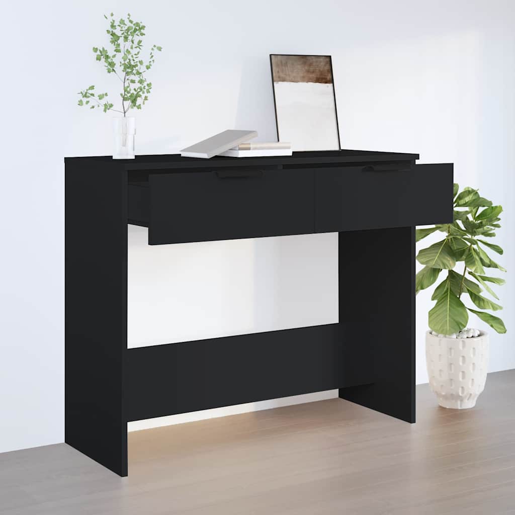 vidaXL Console Table | Black | Engineered wood | Medium | Console Table 3