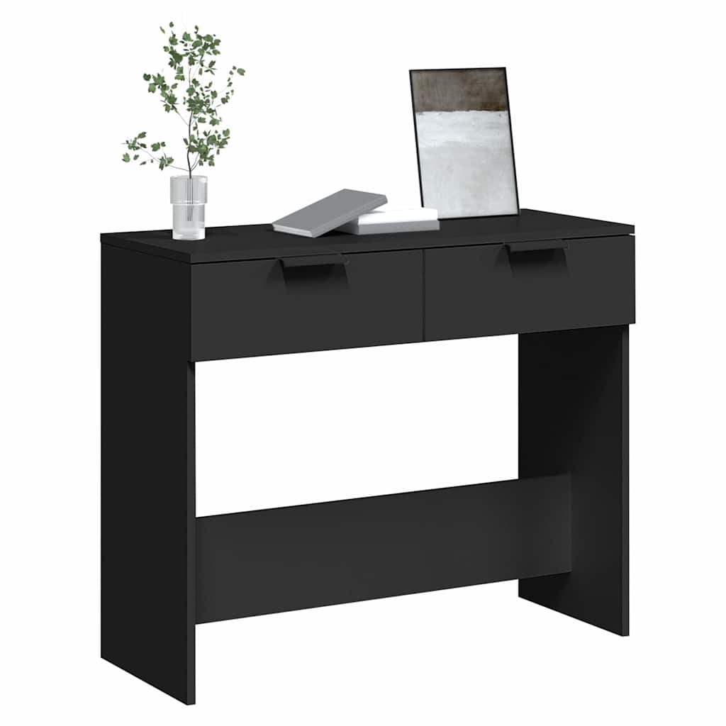 vidaXL Console Table | Black | Engineered wood | Medium | Console Table 4