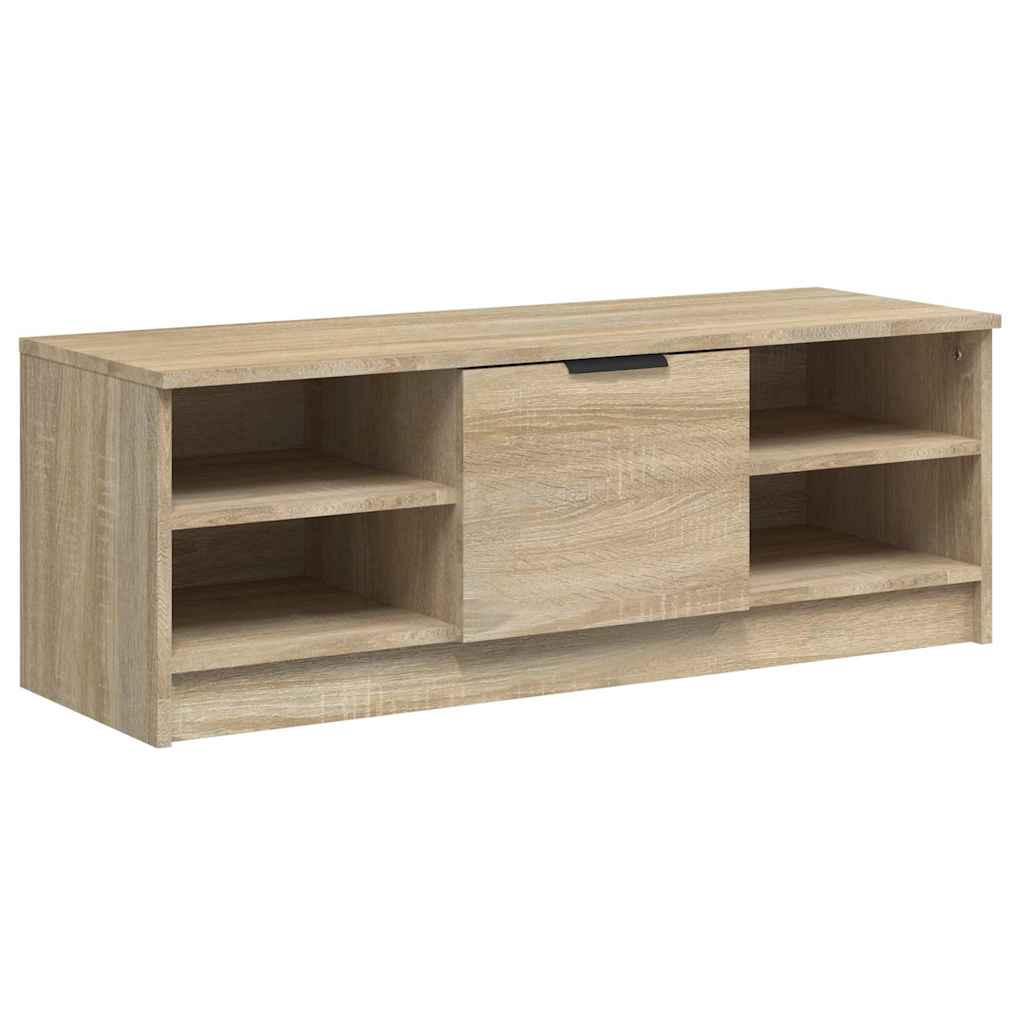 vidaXL TV Cabinet Sonoma Oak 102x35.5x36.5 cm Engineered Wood 2