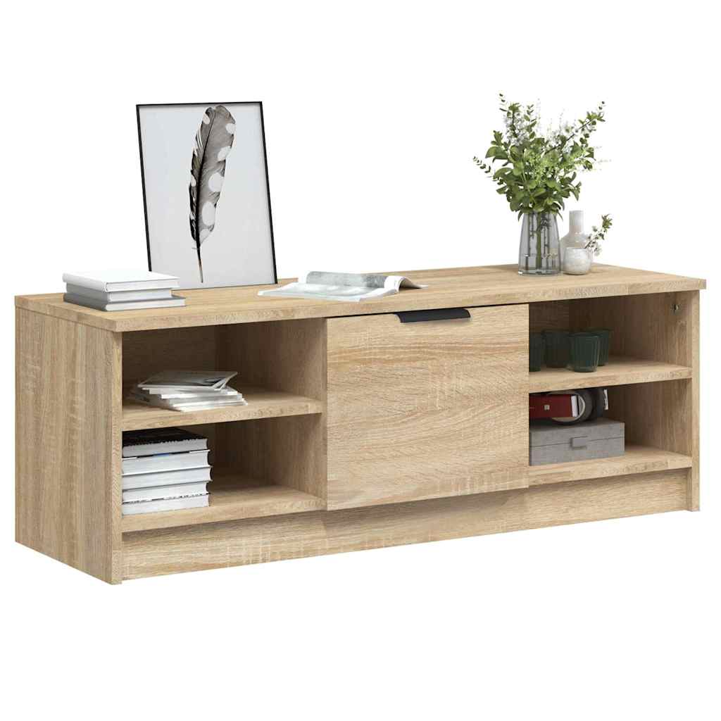 vidaXL TV Cabinet Sonoma Oak 102x35.5x36.5 cm Engineered Wood 4