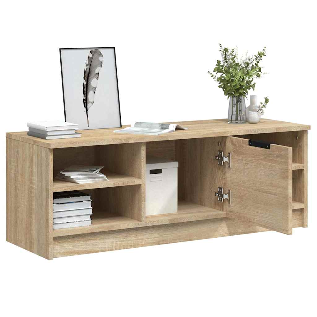 vidaXL TV Cabinet Sonoma Oak 102x35.5x36.5 cm Engineered Wood 5