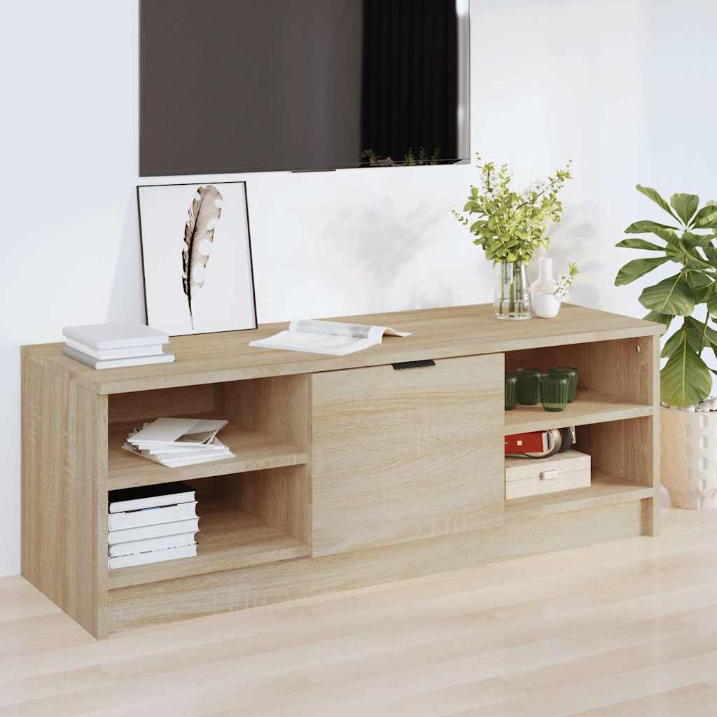 vidaXL TV Cabinet Sonoma Oak 102x35.5x36.5 cm Engineered Wood 1