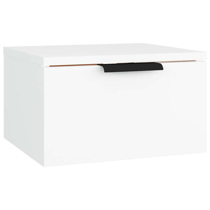 vidaXL Wall-mounted Bedside Cabinets 2 pcs White 34x30x20 cm 5