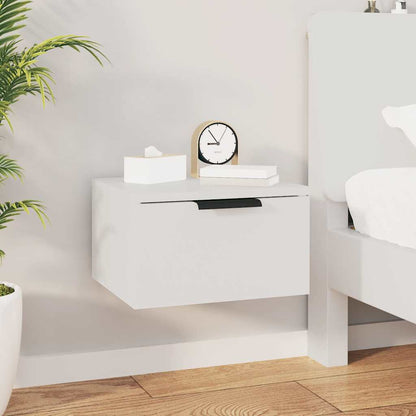 vidaXL Wall-mounted Bedside Cabinets 2 pcs White 34x30x20 cm 3