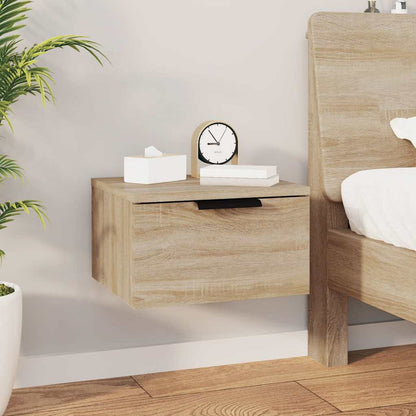 vidaXL Wall-mounted Bedside Cabinets 2 pcs Sonoma Oak 34x30x20 cm 3