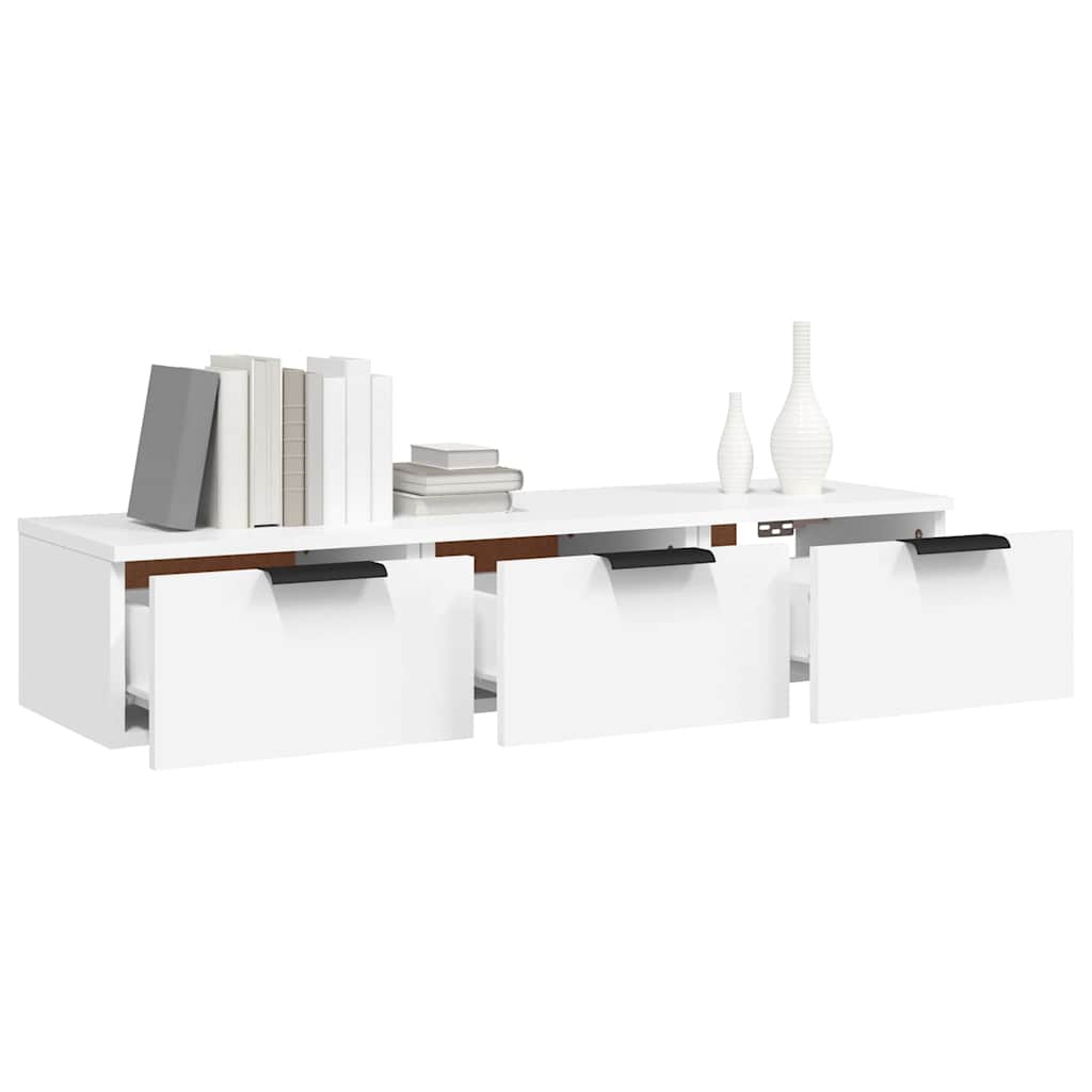 vidaXL Wall Cabinet | White | Engineered Wood | Wall Cabinet | Rectangular 4