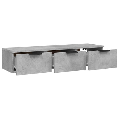 vidaXL Wall Cabinet Concrete Grey 102x30x20 cm Engineered Wood 5