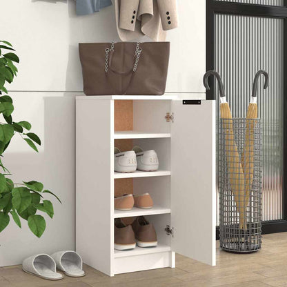 vidaXL Shoe Cabinet | White | Engineered wood | Compact | Shoe Cabinet 3