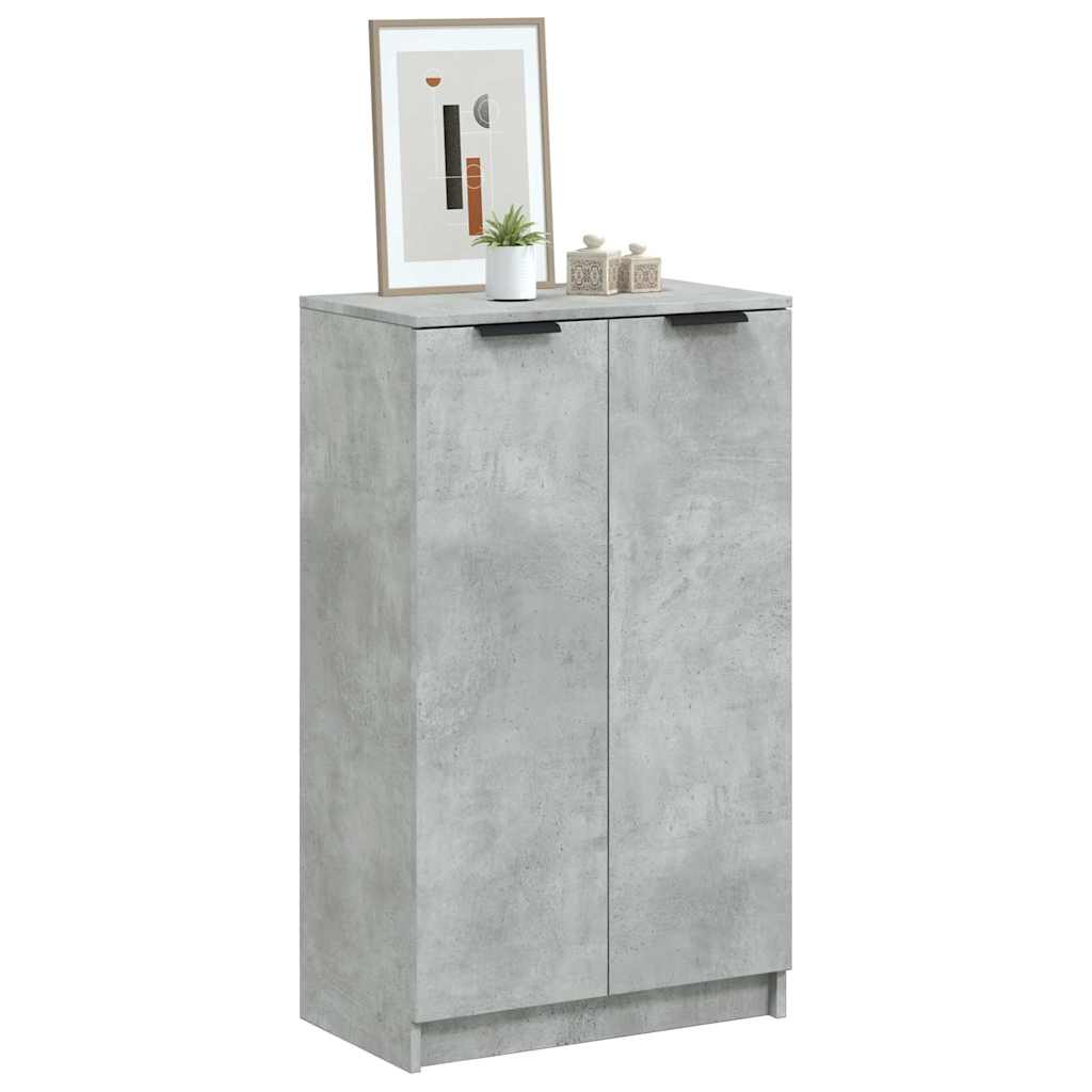Shoe Cabinet 59x35x100,5 cm Engineered Wood Concrete grey