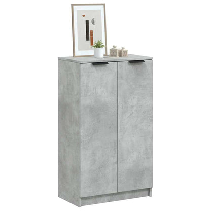 Shoe Cabinet 59x35x100,5 cm Engineered Wood Concrete grey
