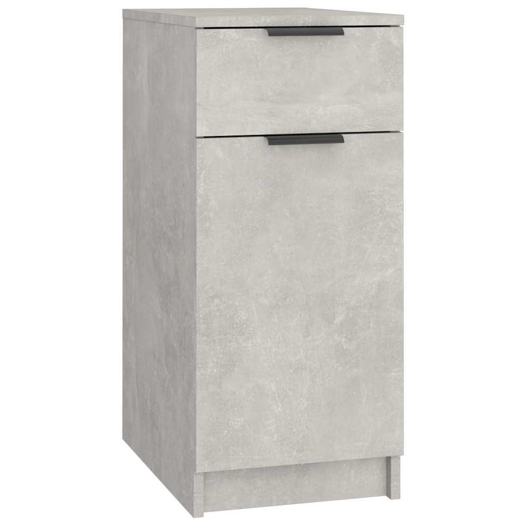 vidaXL Desk Cabinet Concrete Grey 33.5x50x75 cm Engineered Wood 2