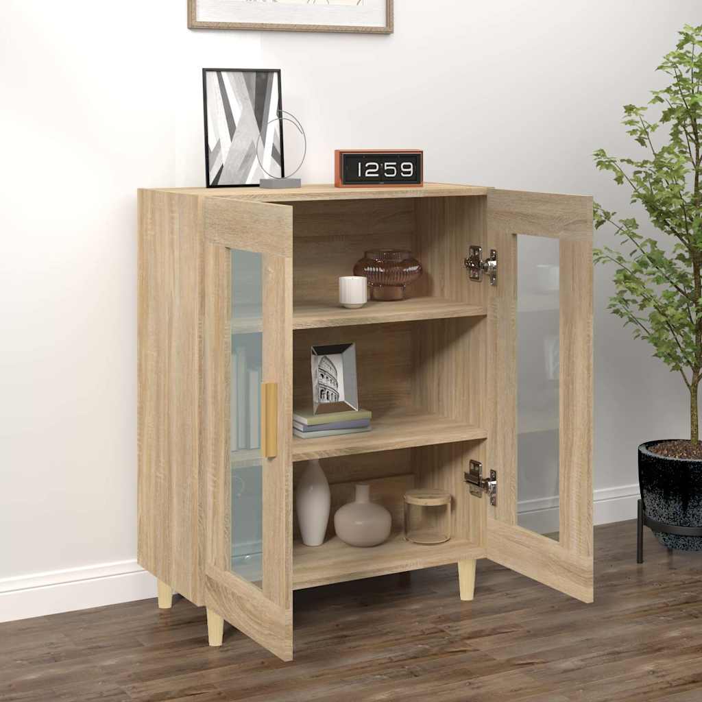 vidaXL Sideboard Sonoma Oak 69.5x34x90 cm Engineered Wood 3